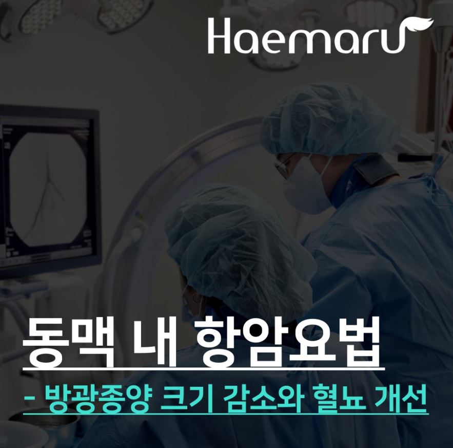 혈뇨 개선! 방광종양 크기 감소 치료법, 동맥 내 항암요법 썸네일